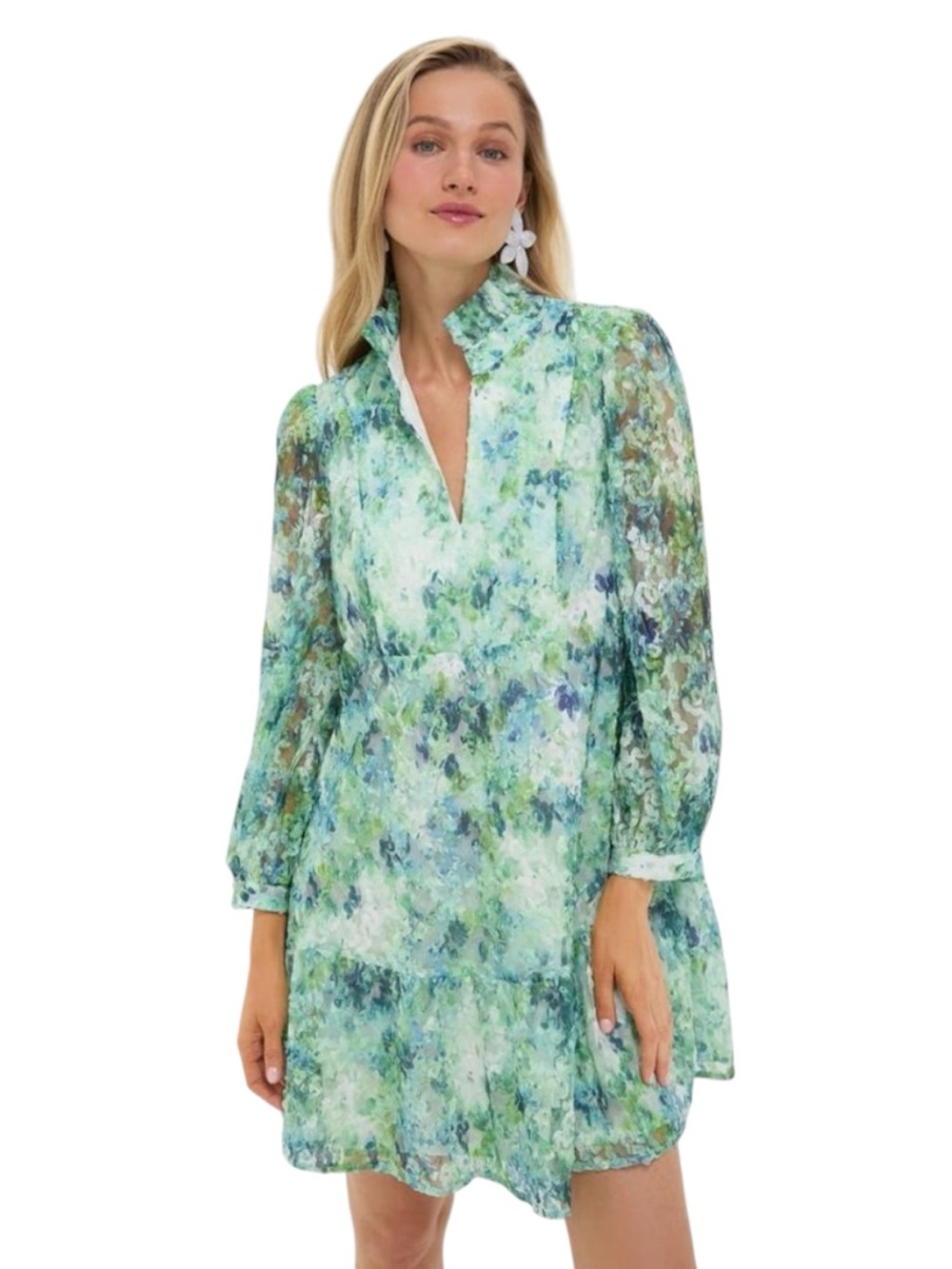 NEW Tuckernuck Palmerston dress. Water Lillies Organza. S. NWT.